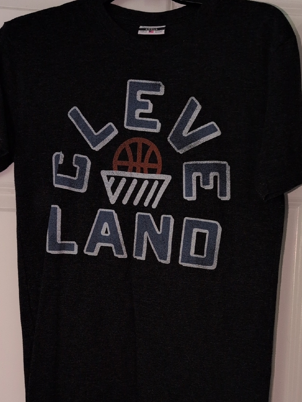 Cleveland Basketball Graphic Tee - Charcoal Color